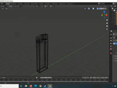 lighteer usb stick Low-poly 3D model