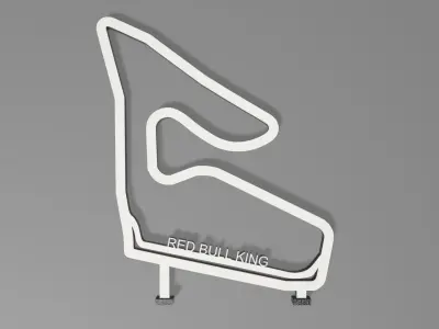 F1 Red Bull King Race Track STL OBJ FBX File  3D print model