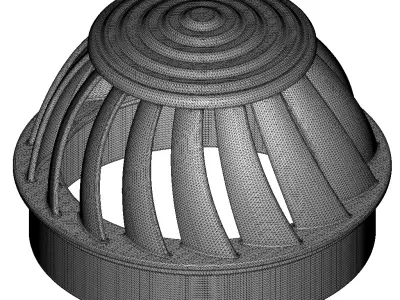 Turbine Roof Ventilator 3D print model