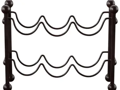 Cercis Floor Wine Bottle Rack in Montana Rustic Free 3D model