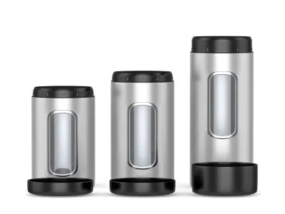 Kitchen containers Low-poly 3D model