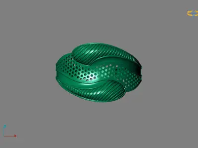 Fancy Womens Rings Plain Rings Ready STL 3DM Models Rings 3D print model 36
