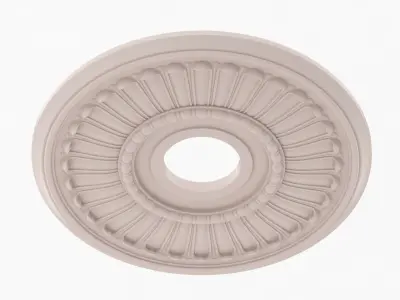 Classic Ceiling Medallion 12 3D model