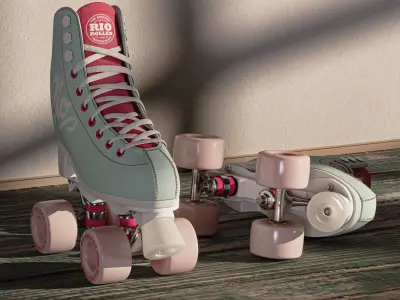 Rio Roller Script rollers Quads 3D model