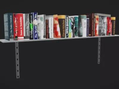 Shelves Low-poly 3D model