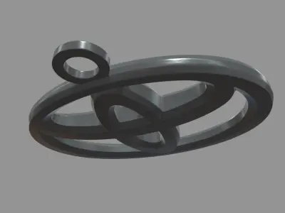 Toyota Key Ring Chain 3D print model