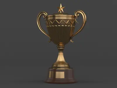 Trophy Cup 3D model 22