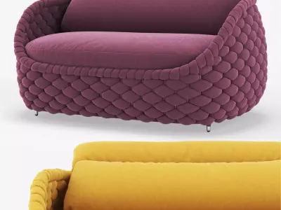Rapunzel Kenneth Cobonpue Sofa 3D model