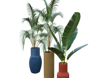 Planter plant in vase 3D model