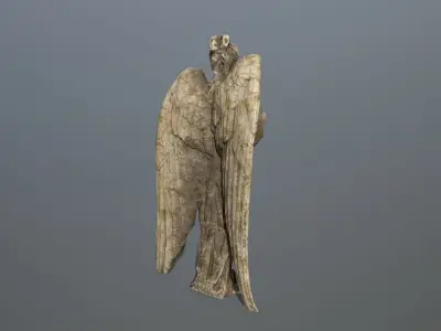 Angel Statue 5 Low-poly 3D model
