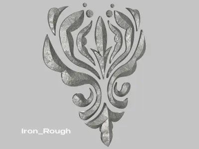 Carved Decor 3D model 11