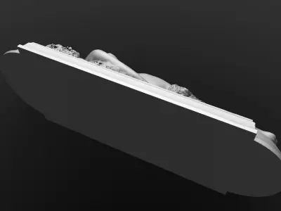 Bacchante Maenad sculpture 3D model