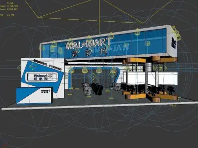 Booth - Area - 12X9-3DMAX2009-06 3D model