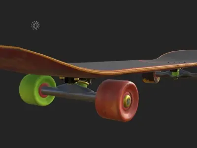 skateboard v1 - a Thai person 3D model