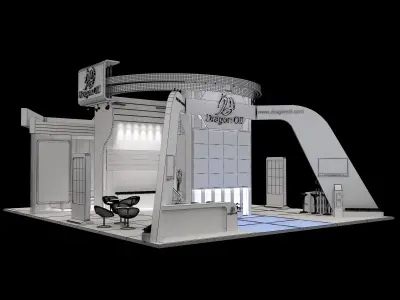 Booth Exhibition Stand a241a 3D model