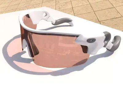 Sport Sunglasses Low-poly 3D model