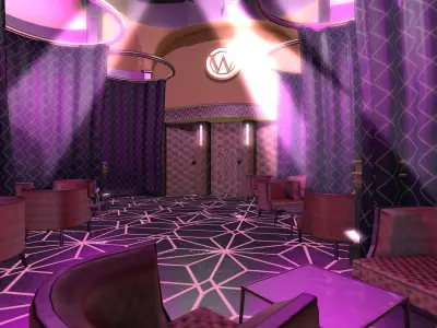 The Night Car - Snowpiercer Backdrop Low-poly 3D model