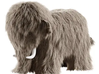 Mammoth Jumbo Nursery Plush 3D model
