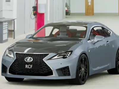 Lexus Low-poly 3D model