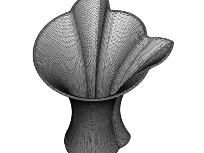 Vase Decor Stylish Cat Face 3D print model