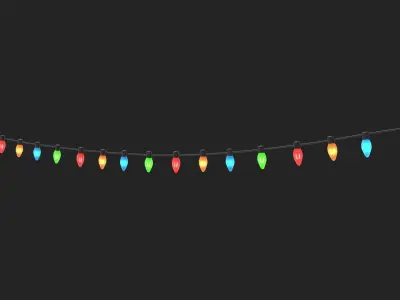 Stringed Lights 3D model
