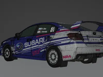 2015 Subaru WRX STi NR4  3D model