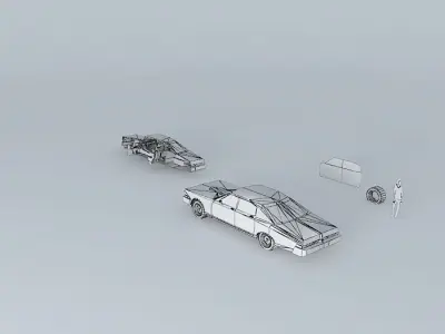 70s car 7 Free 3D model