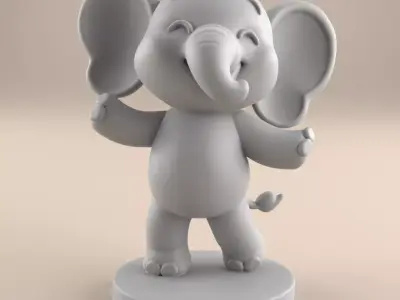 Cute Desk Paperweight 3D STL 3D print model