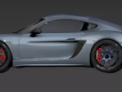 Sport Car 3D Model  OBJ Low-poly 3D model
