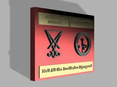 Lucifer and Lilith painting 3D print model