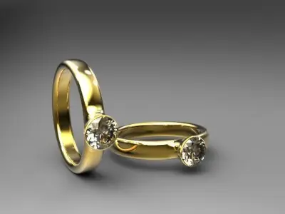 ring design 02 Low-poly 3D model