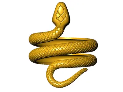 SNAKE RING 3D print model