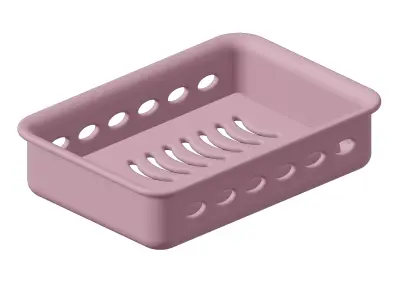 Plastic Exquisite Soap Holder 3D model