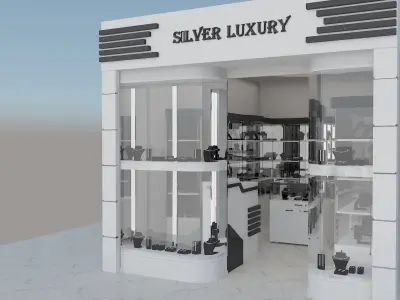 silver luxury 3D model