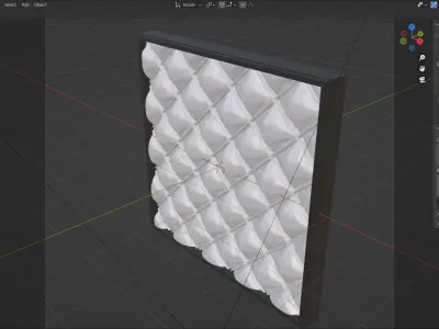 fabric panel - try it for free Free 3D model