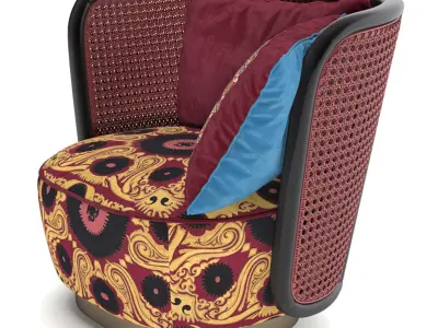 Armchair Caral 3D model