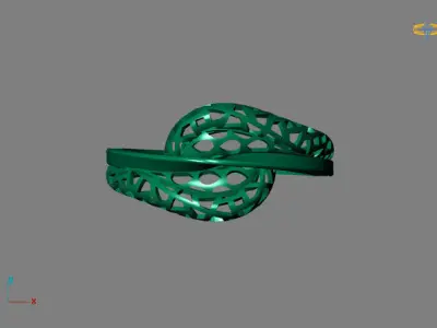 Fancy Womens Rings Plain Rings Ready STL 3DM Models Rings 3D print model 7