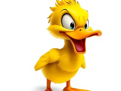 Animated Duck Character Model Pack Low-poly 3D model