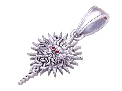 Luxury Gold Pendant 3D print model