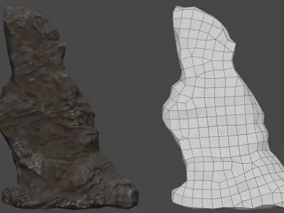 Generic Rock Free low-poly 3D model