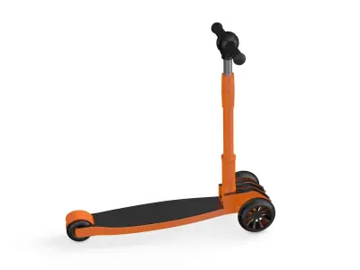 Three Wheels Child Scooter 3D model