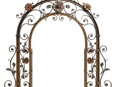 Ornate Garden Archway Model Pack Low-poly 3D model