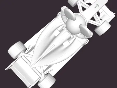 mickey mouse f1 car 3D print model