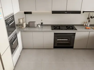 Kitchen Modern interior 107 3D model