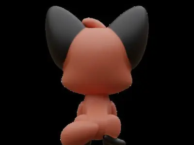 Fox cub  3D model