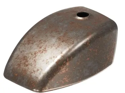 Rusty Motorcycle Fuel Tank 3D model
