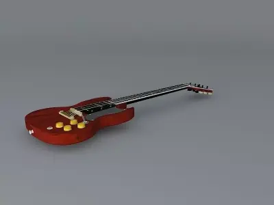 Gibson SG Custom guitar Free 3D model