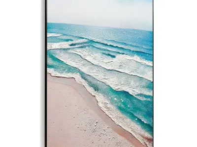 Plaster Two Photo Frame 452 Low-poly 3D model