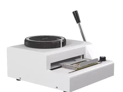Happybuy Embossing Machine 72 Character Card Embosser 3D model