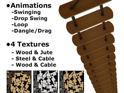 Rope Ladder 3D model